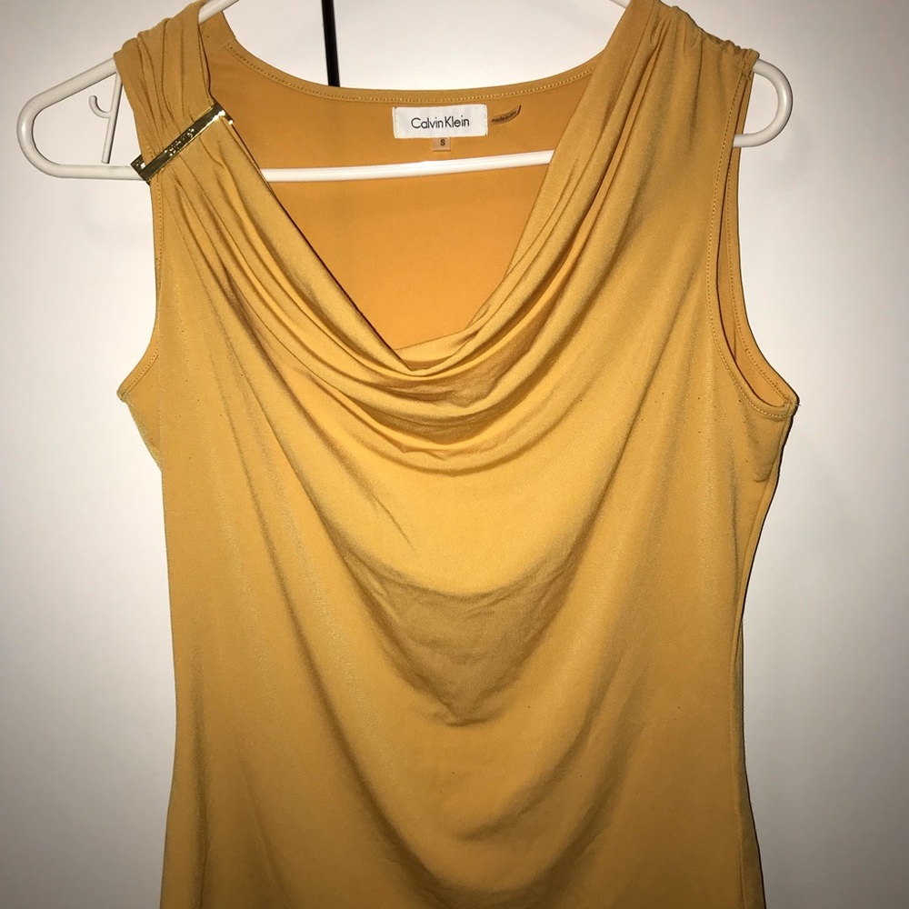 Mustard Calvin Klein top